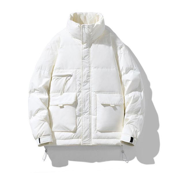 

men's jackets 2023 winter mens white duck down fashion stand collar warm men solid casaul couple outerwear 230210, Black;brown