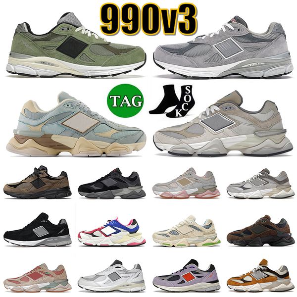

designer 990v3 running shoes 990 v3 jjjound olive grey 9060 blue haze sea salt brown black castlerock joe freshgoods inside voices for mens