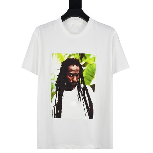 

22ss new limited buju banton men's t-shirts classic box letter summer high street t-shirts solid simple fashion casual breathable men w, White;black
