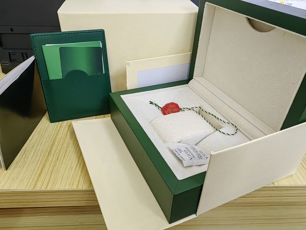 

luxury high-quality perpetual green watch box wood boxes for 116660 126600 126710 126711 116500 116610 watches accessories cases boxes 666, Black;blue