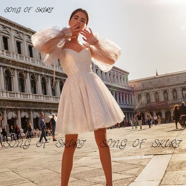 

runway dresses fairy purple lantern sleeve cocktail dresses sweetheart mini shiny birthday party skirt temperament lady evening dinner gown, Black