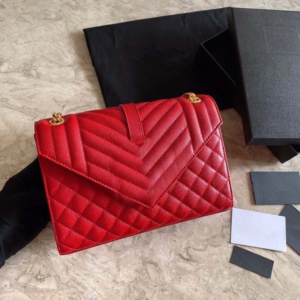 

luxury designer bag plain fashion designer woman bag women shoulder bag handbag purse original box genuine leather cross body chain high gra