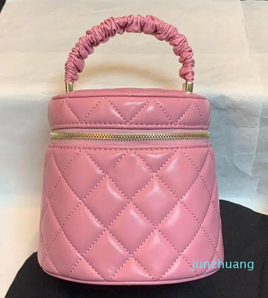 

summer spring small and bucket bag retro bag type inside with small mirror luxury handbag leather large capacity purse 99723
