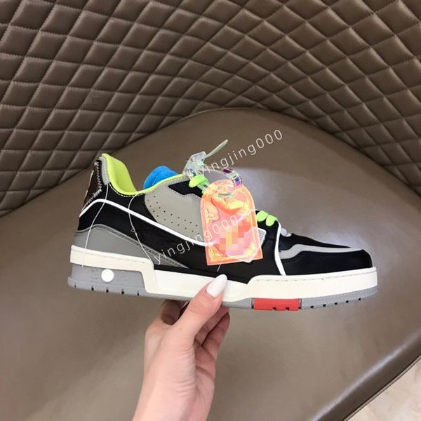 

2023 breathable men's casual sports sneakers mixed colors patchwork lace-up waterproof round canvas shoes size38-44, Black