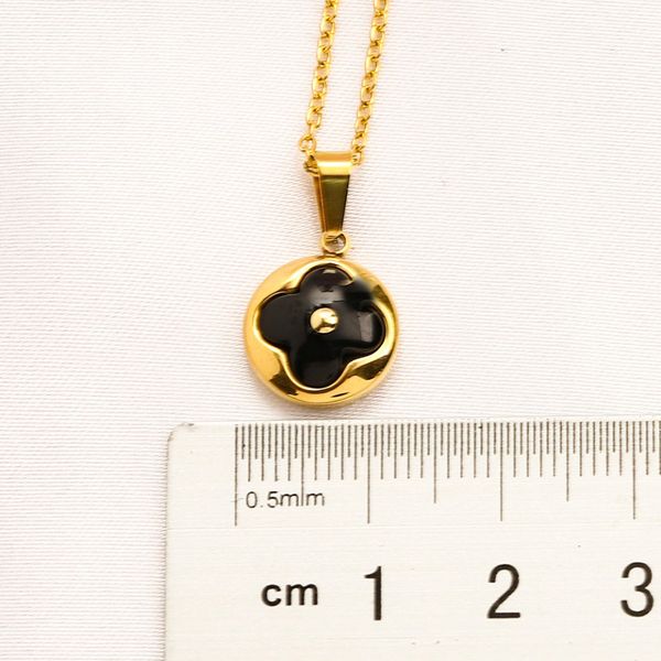 

fading never 18k gold plated luxury brand designer pendants necklaces crystal stainless steel letter choker pendant necklace chain jewelry a, Silver