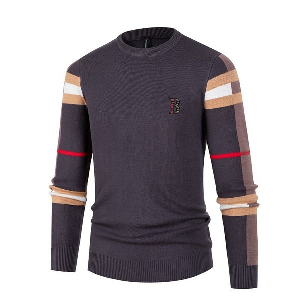 

men's sweaters 2023 clothing korean fashion knitt sweater loose o neck long sleeve pullover teen contrasting color casual 230209, White;black