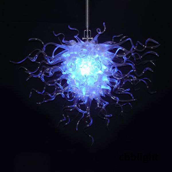 

modern crystal chandeliers led lamps bule color 24*20 inches 100% mouth blown glass chandelier luxury art hanging fixtures luxury art suspen