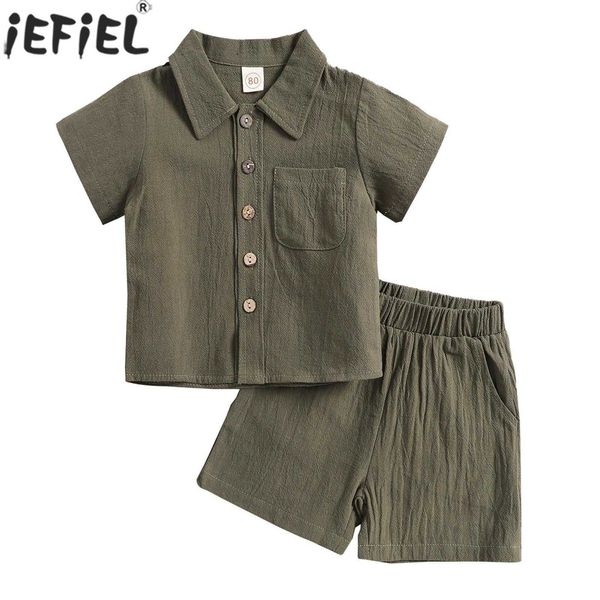 

clothing sets children set baby boys summer casual preppy style clothing short sleeve shirt with shorts outfit party gentleman suit loungewe, White