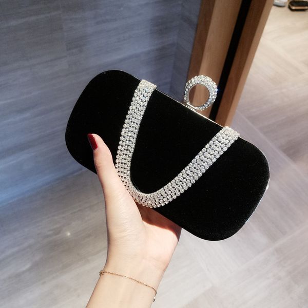 

evening bags yoreai luxury women diamond luxury clutch bag party diamonds lady black red chain shoulder hands for purse 230210