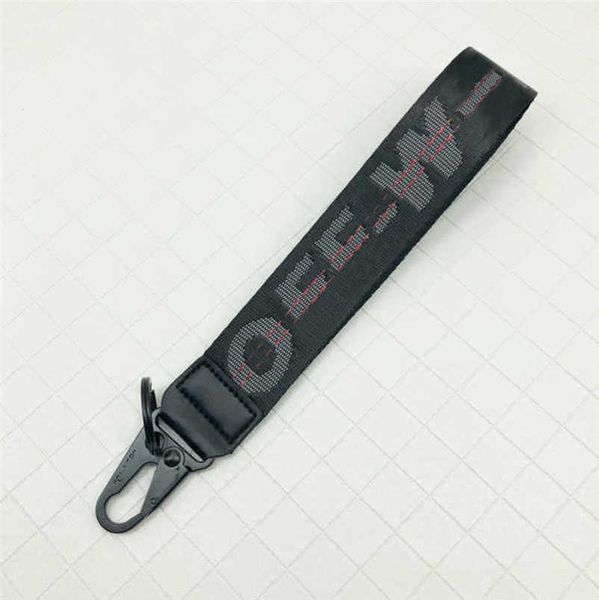 

white offs luxury key rings brand keychains clear rubber jelly letter print keys ring fashion men women canvas keychain camera pendant belt, Silver