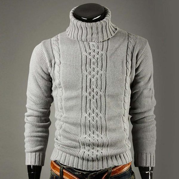 

men's sweaters skinny knitted turtleneck comfortable simple men soft warm casual sweater 230209, White;black