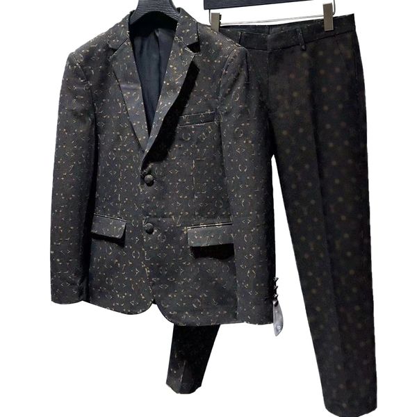 

2023 designer fashion men's suit suit coat men's stylist letter embroidery long sleeve leisure party wedding dress suit pioneer ho, White;black