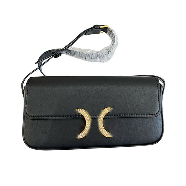 

underarm shoulder wallet clutch bag axillary handbag women purse bright cow leather rhinestone lock chain shoulder backpack flap messenger p
