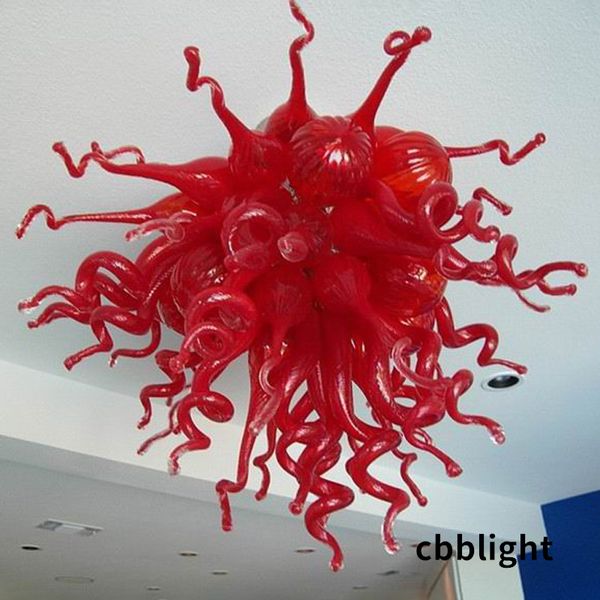 

italy design pendant lamps multi color options 24*24 inches hand blown glass chandelier light with led bulbs indoor ceiling lighting fancy c