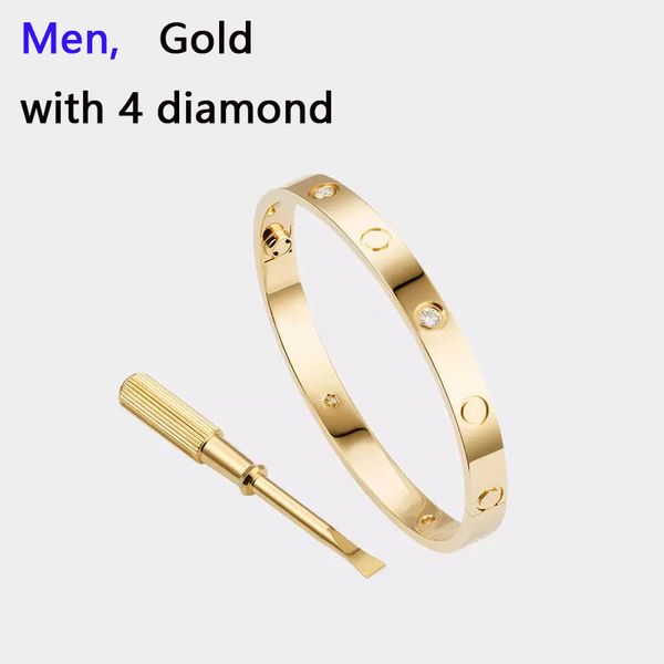 Men Gold avec diamant CZ