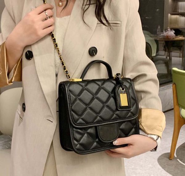 

2023 fashion purses designer chain shoulder handbags women trend hand bags small black pu leather crossbody bag for women
