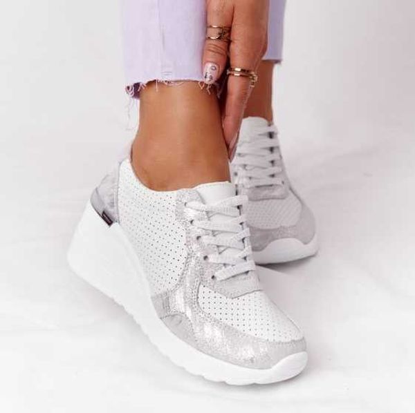 

dress shoes spring autumn women casual walking shoes height increasing sport wedge shoes air cushion comfortable sneakers zapatos de mujer g, Black