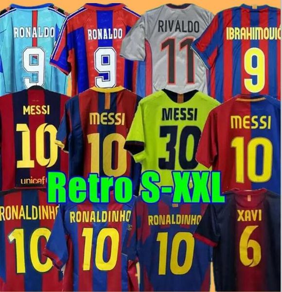 

finals retro soccer jersey 96 97 98 99 08 09 10 11 12 13 14 15 ronaldinho rivaldo iniesta maillot de foot ibrahimovic eto'o kluivert gu, Black;yellow