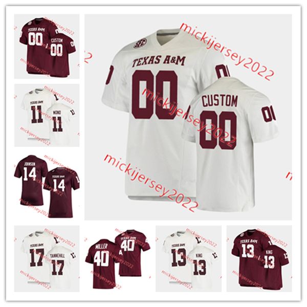 

jersey texas football a&m aggies custom stitched mens youth haynes king max johnson demarvin leal jaylon jones shemar stewart donell harris,, Black