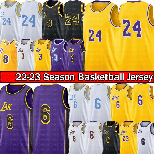 

anthony 3 davis 6 james 23 lebron basketball jersey 8 24 mens bryant yellow purple city shorts black mamba edition lakers''jerseys, Black;red