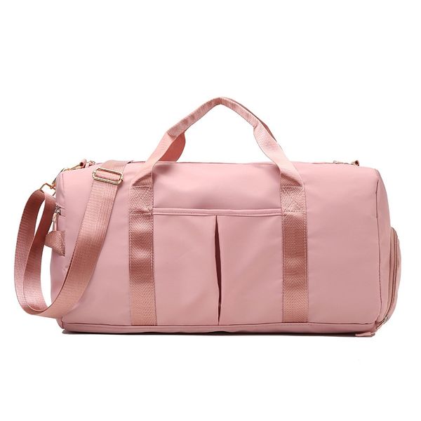 

womens pink crossbody bags llulu wunderlust large duffle bag 40l water repellent nylon yoga sports fitness bags wet dry 11791