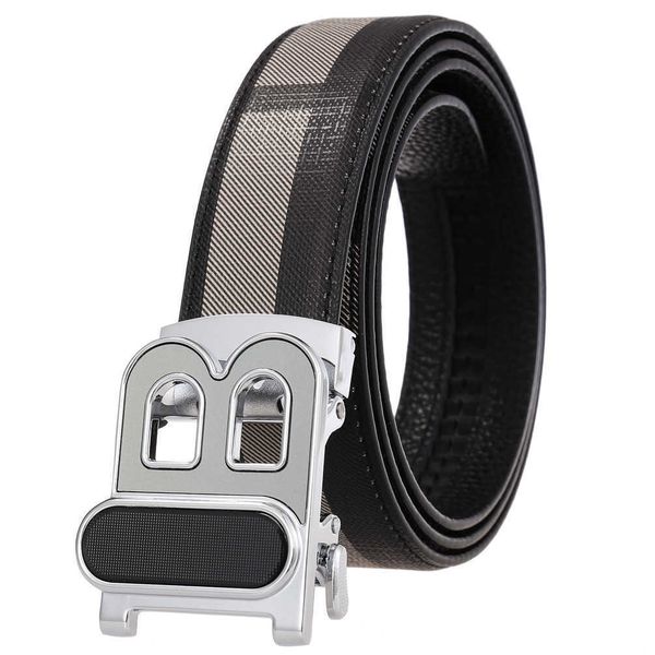 

men belt women designer belt fashion vintage pu head layer leather automatic buckle belts straight grain width 3.5cm 12 models 100-130cm, Black;brown