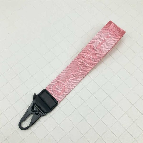 

white luxury offs key rings brand keychains clear rubber jelly letter print keys ring fashion men women canvas keychain camera pendant belt, Silver