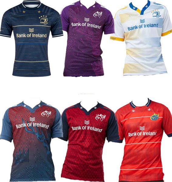 

s-5xl 2022 2023 leinster munster rugby jersey home away 22 23 european alternate ireland irish club shirt, Black;gray