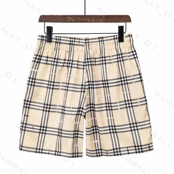 

men's shorts mens burbrerys designers summer beach swim pants board swimmings short gym mesh sportswear quick drying swimwear printing, White;black
