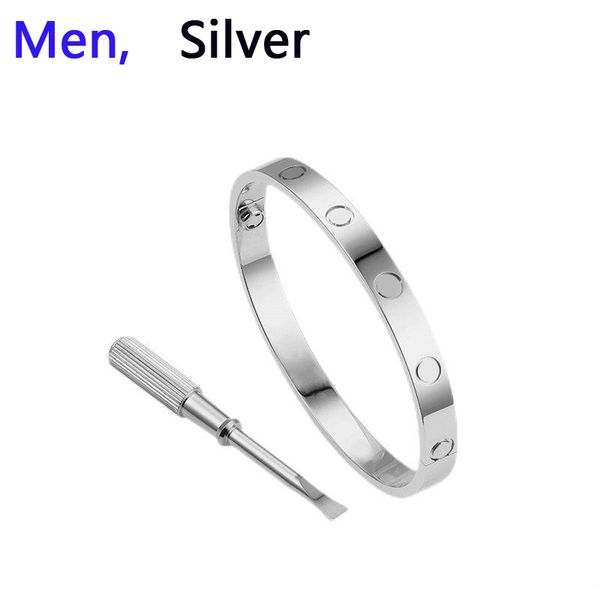 Män Silver No CZ Diamond