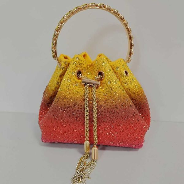 

new diamonds designers handbag shoulder bags womens designer bag colored handmade diamond bucket bags gradual volcano tote bag shiny chain m