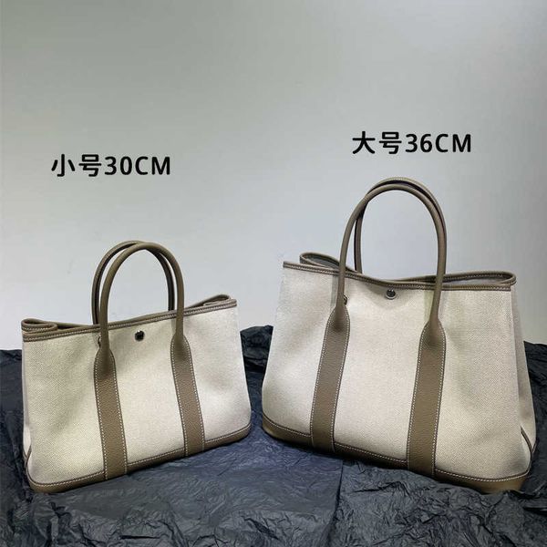

herme garden party bags online store2023 new genuine leather one shoulder crossbody tote canvas cowhide handbag large capacity shoppingbamd