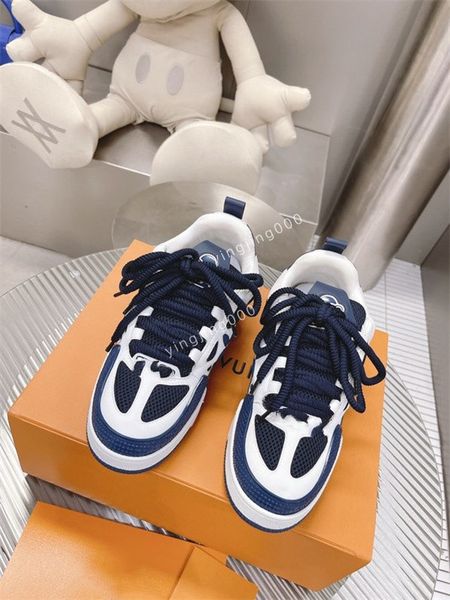 

2023 designer sneaker casual shoes black grey brown white green calf leather french mens shoe size35-45