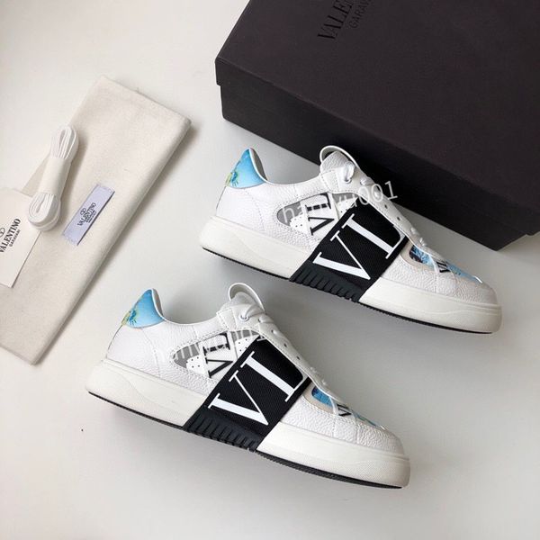 

luxury brand sneakers dress shoes designer sneaker genuine leather women shoe size35-44, Black
