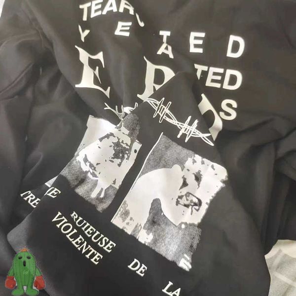 

men's hoodies sweatshirts erd printed crew neck long sleeve tshirt j230208, Black