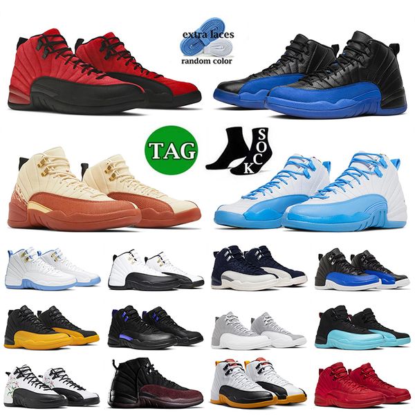 

jumpman 12 men basketball shoes 12s flu game hyper royal burnt sunrise university blue taxi playoffs dark concord a ma maniere floral mens w, White;red