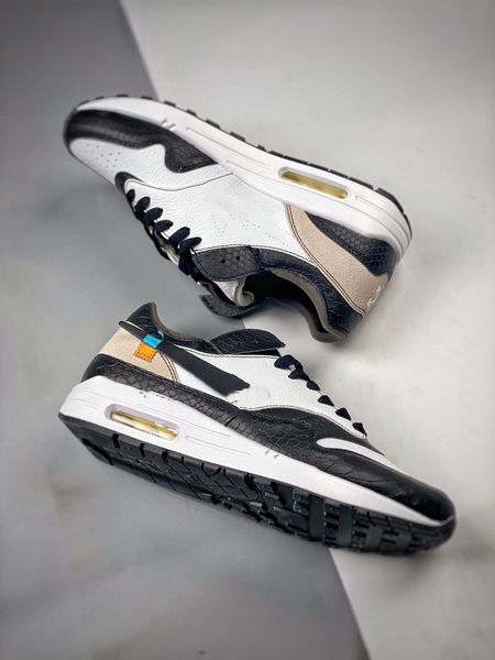 

2023 authentic running shoes 1 87 ow white dark grey black men women designer lifestyle outdoor casual sneakers ogh6