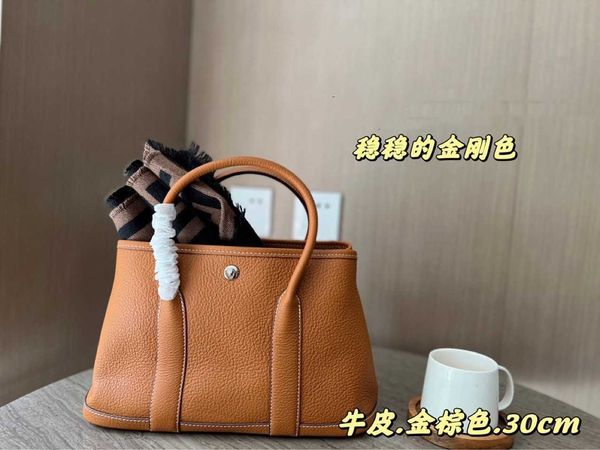 

herme garden party bags online store2023 new women's leather handbag tote garden