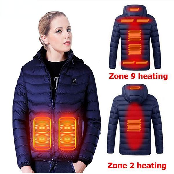 

women's down parkas heated coat womens long 230210, Black