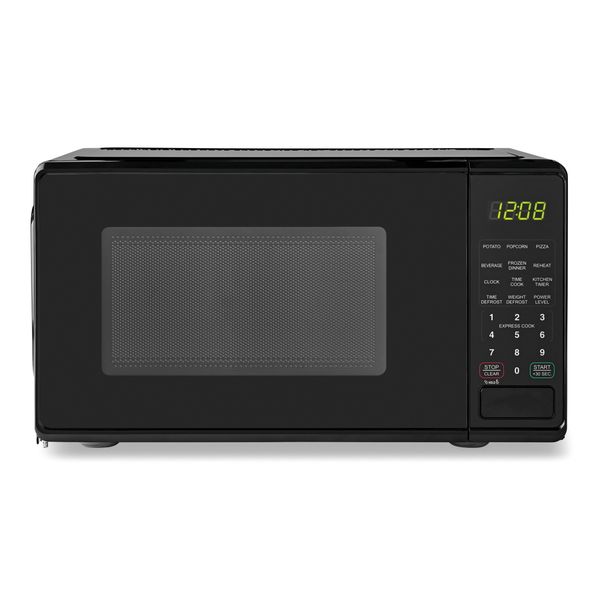 

mainstays 0.7 cu ft compact countermicrowave oven black