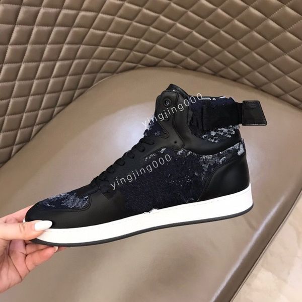 

2023 designer sneaker boots casual shoes black grey brown white green calf leather french mens shoe size35-44 rd220901