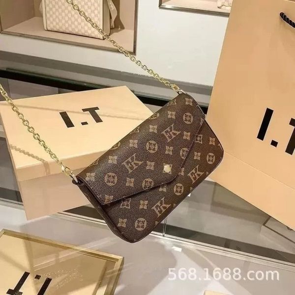 

2023 luxurys tote designers woman bags handbag purse monogrames print crossbody bag multi pochette felicie chain shoulder bags wallet