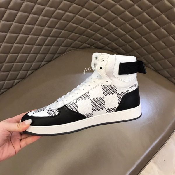 

2023 classic men designer shoes lace up black brown fashion luxury printed mens sneakers trainers shoe size38-45 rd220810