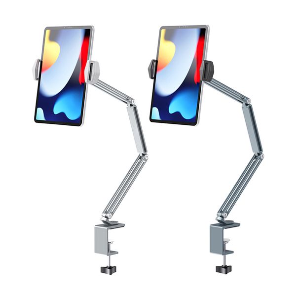 

Adjustable 360 Mounts Holders Tablet Stand for 4'' To 12.9'' Mobile Phones Tablets Lazy Arm Desk Mount Aluminum Alloy Portable Reusable Household Dorm Tablet s