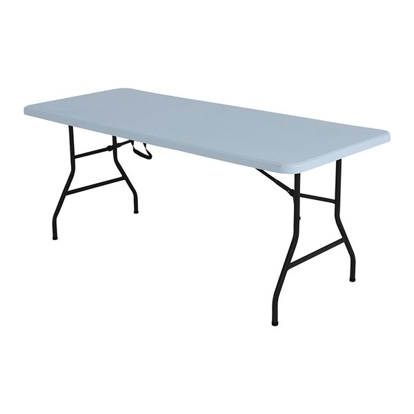 

peakform gray 6 foot folding table chairs rockong camp table