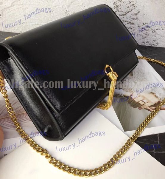 

designer bag handbag women crossbody bag cowhide luxury purse designer handbags metal chain lock pendant shoulder bags genuine leather messe