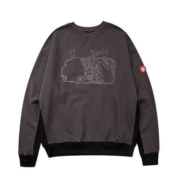 

men's hoodies sweatshirts 22ss batik washed embroidery cavempt hoodies men women eu size 100 cotton cavempt pullover streetwear autumn, Black