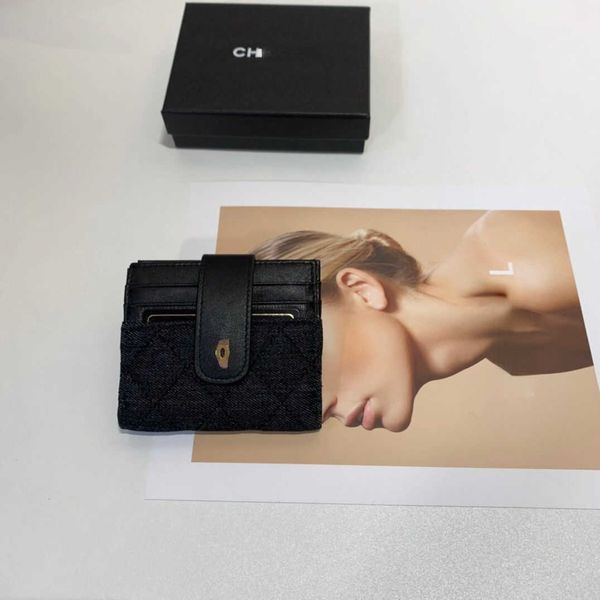 

luxury brand designer change purse card pack handbag 2023 new leather women's small ringer lattice bag retro multi-function wallet fact, Red;black