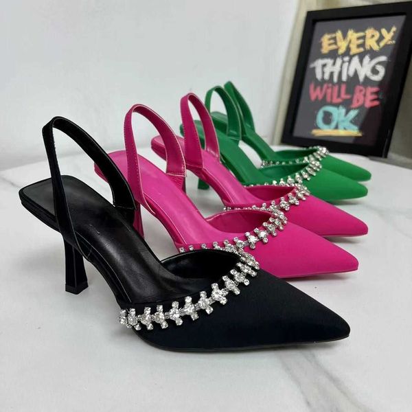 

sandals fashion high-heeled 6cm high-end women's sandals, Black