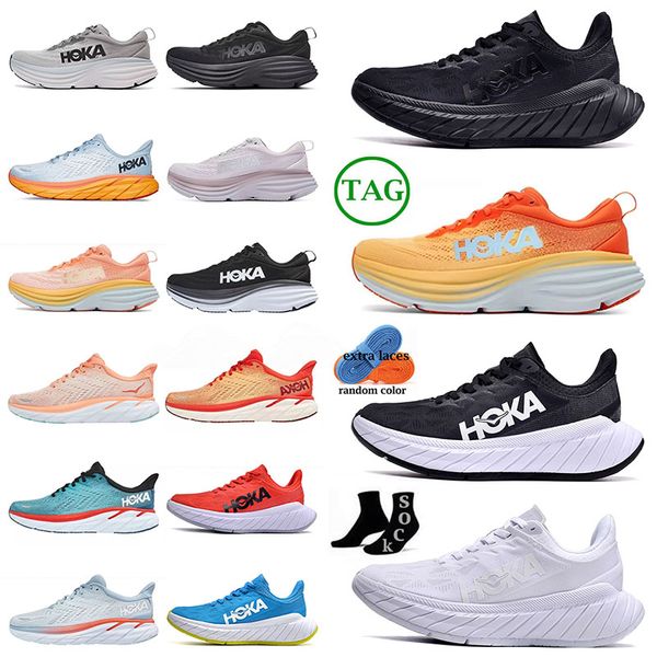 

hoka one bondi 8 carbon x2 running shoes hokas amber yellow tripe black white dark shadow fiesta shell coral peach parfait real teal aquarel